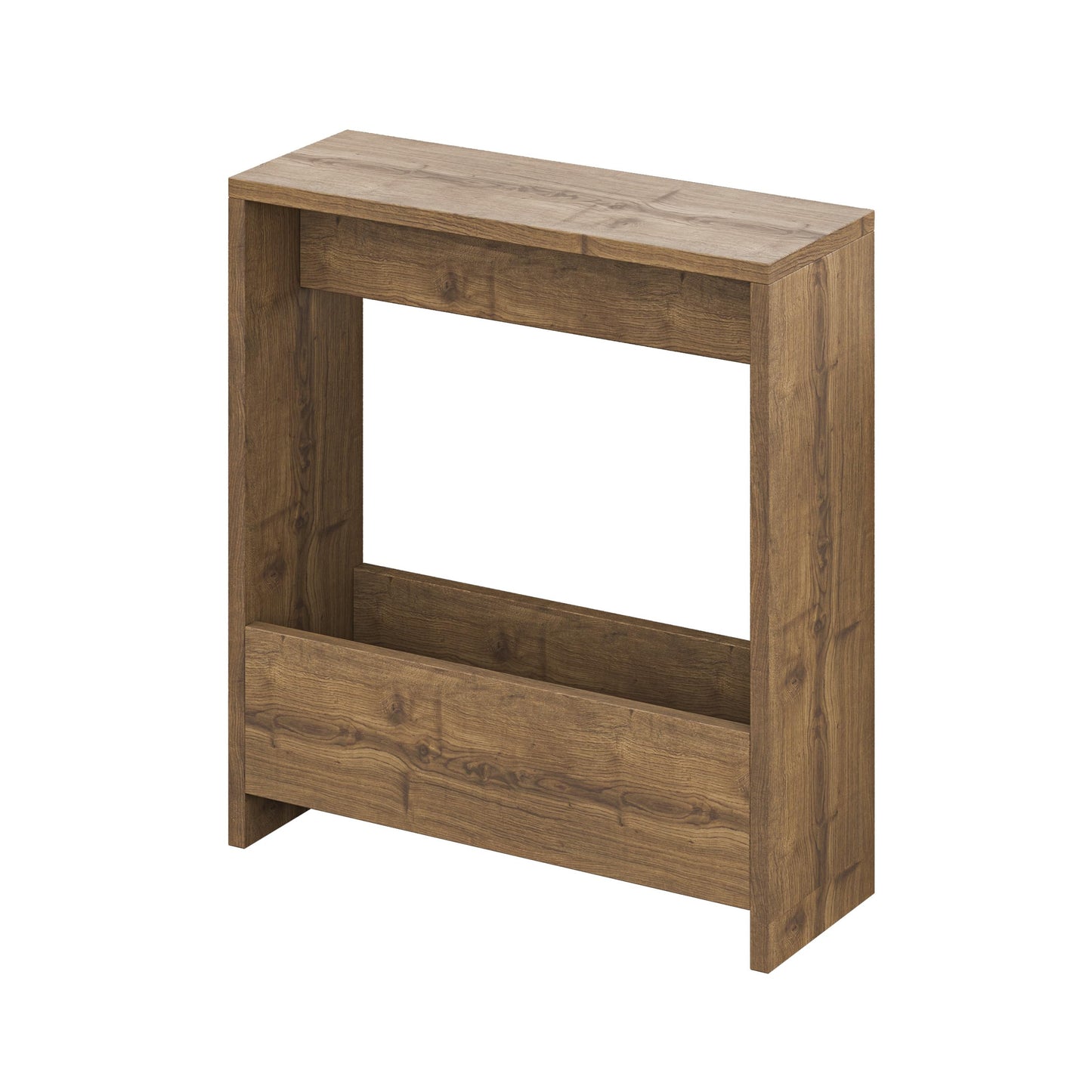 Modern Side Table with Magazine Rack - Multiple Colors Available
